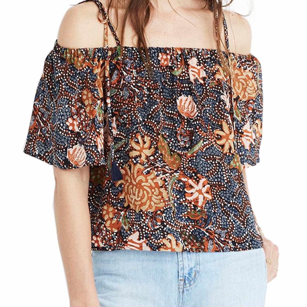 Madewell BoHo chic off the shoulder top